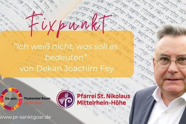 Fixpunkt von Dekan Joachim Fey