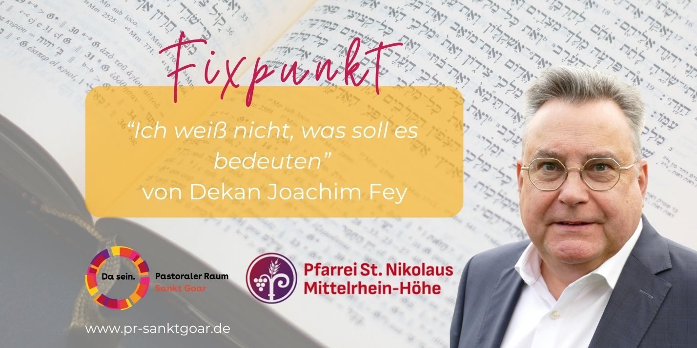 Fixpunkt von Dekan Joachim Fey