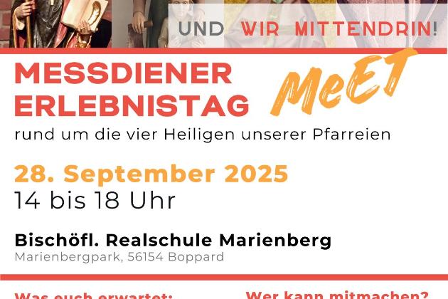 Flyer Messdiener-Erlebnistag 2025
