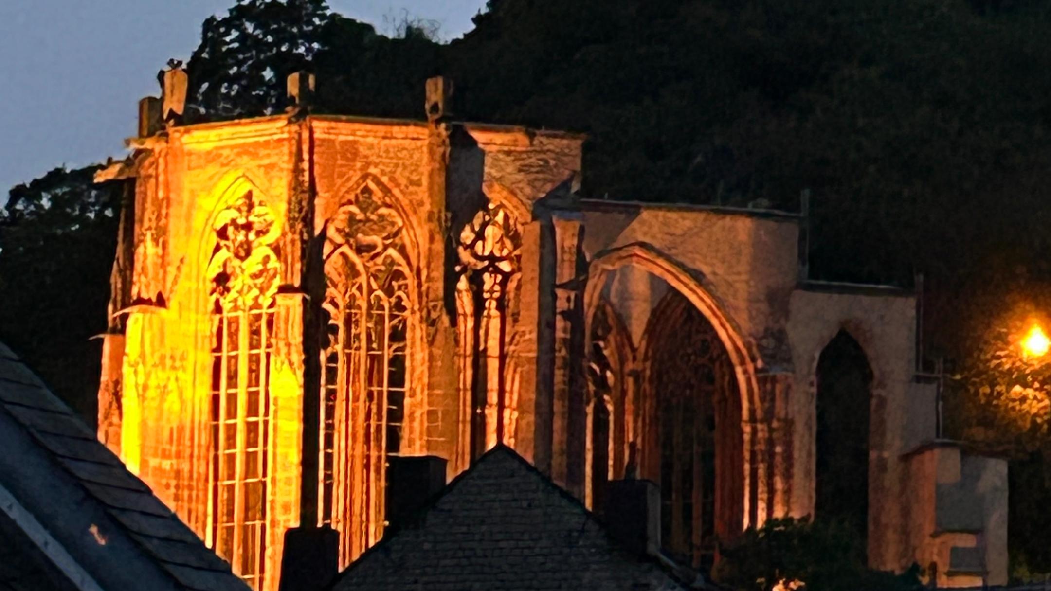Ruine der Wernerkapelle Bacharach von Norden
