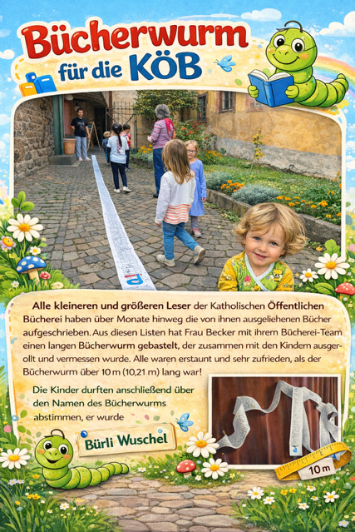 Bücherwurm für die KÖB