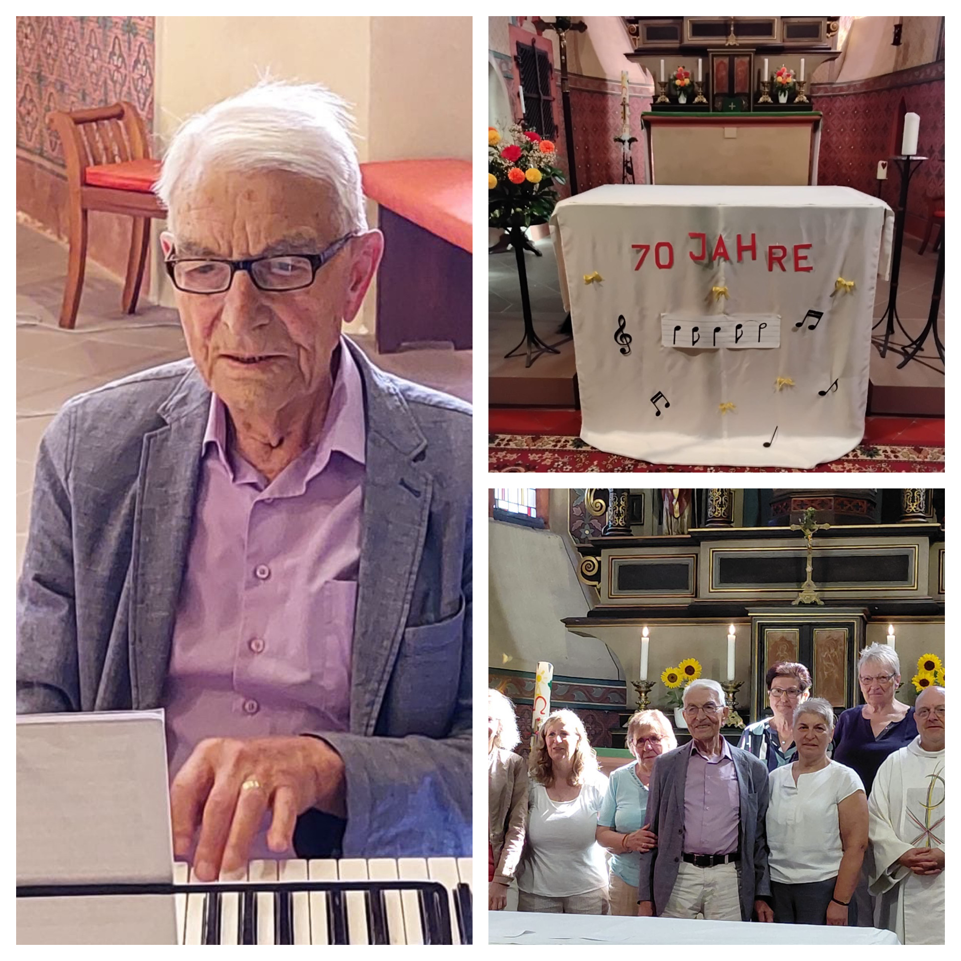 70jähriges Organisten- und Chorleiter Jubiläum Heinz Theis