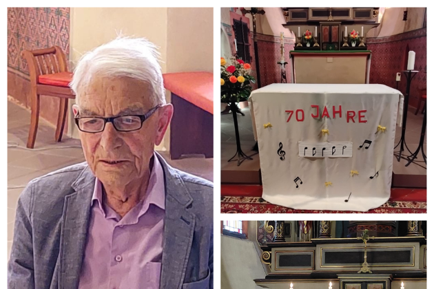 70jähriges Organisten- und Chorleiter Jubiläum Heinz Theis
