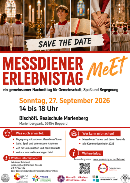 Messdienererlebnistag 2026 - Save the Date
