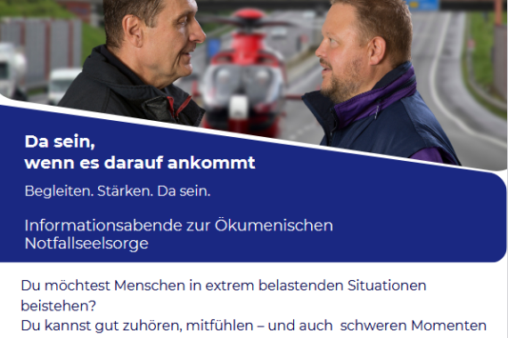 Plakat Infoveranstaltungen Notfallseelsorge Rheinhessen 2025