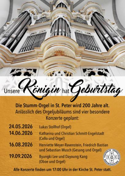 Konzerte 200 Jahre Orgel St. Peter Bacharach