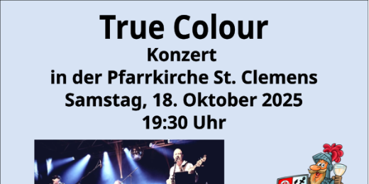 Plakat zum Konzert True Colour
