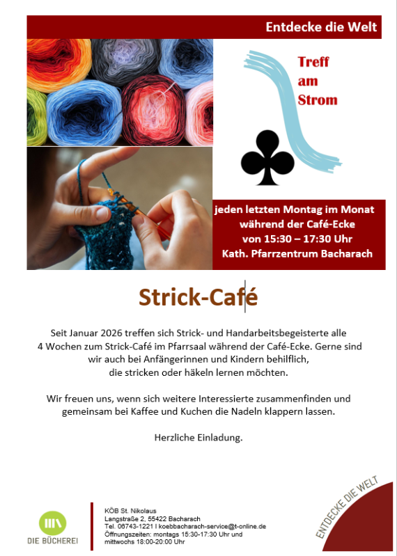 Plakat Strick-Café