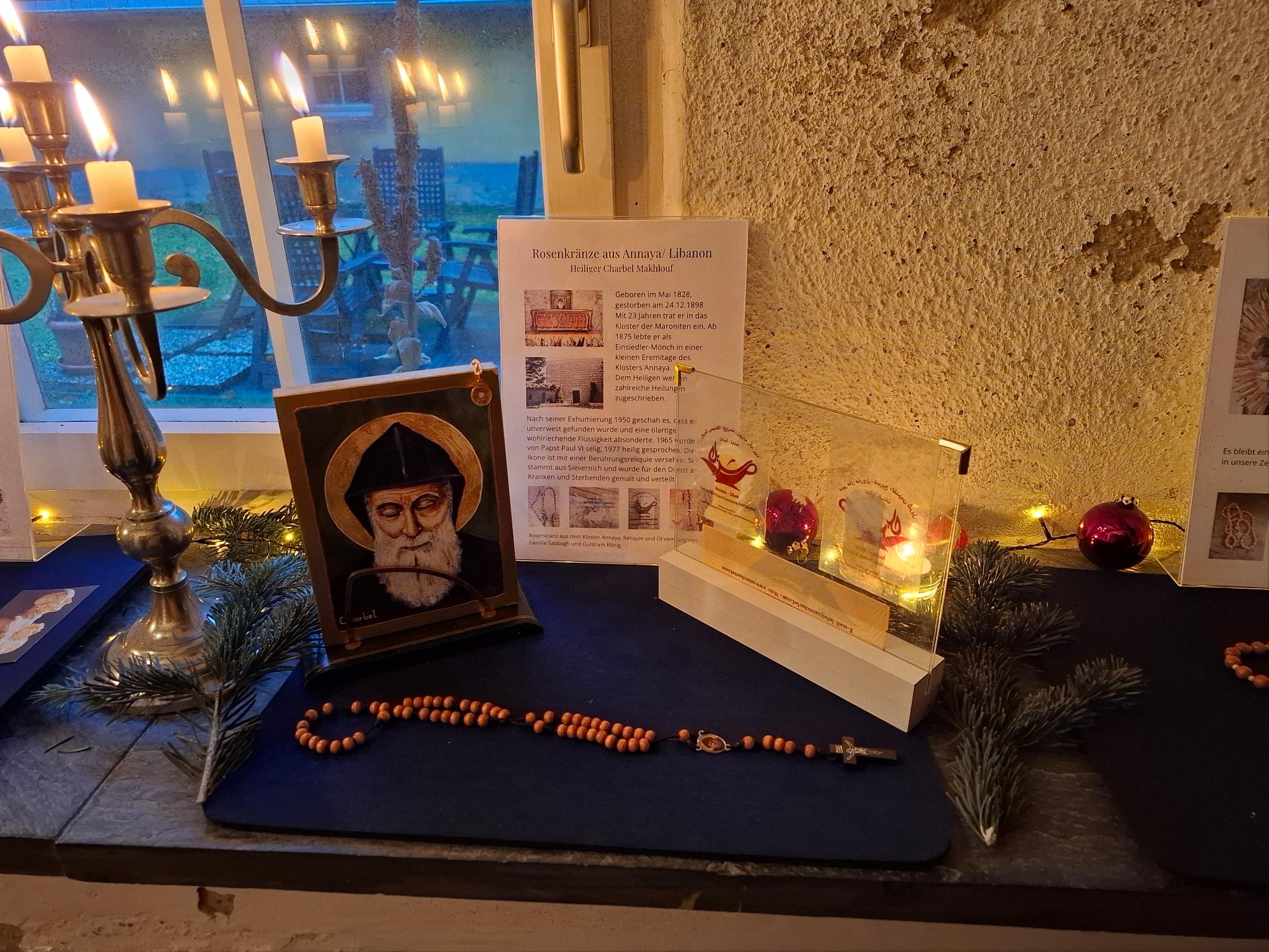 Rosenkranzausstellung beim Schlender-Advent 2025 in Bacharach