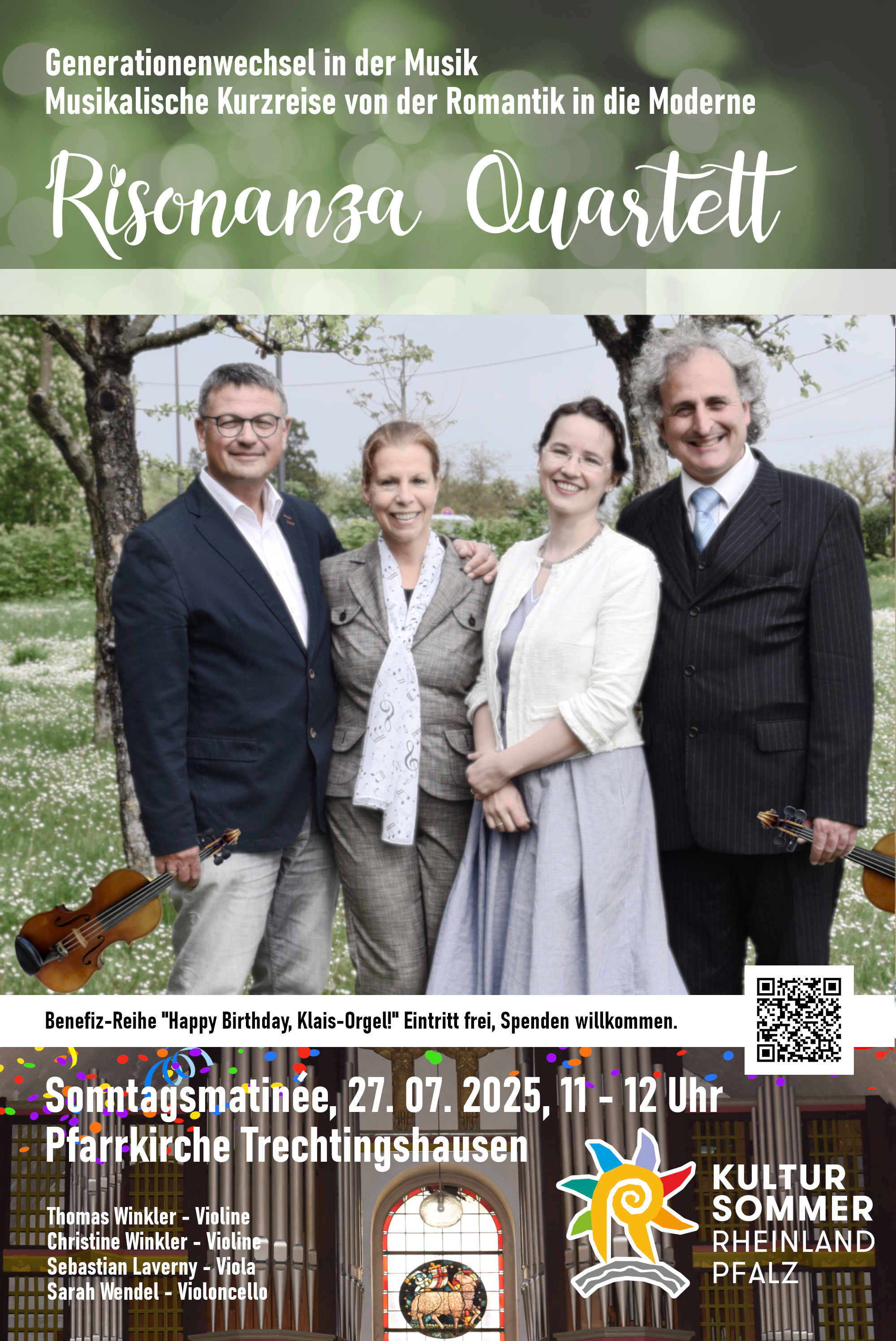 Plakat Sonntagsmatinée Risonanza, 27.07.2025, 11 Uhr