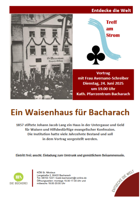 Plakat Vortrag Waisenhauss