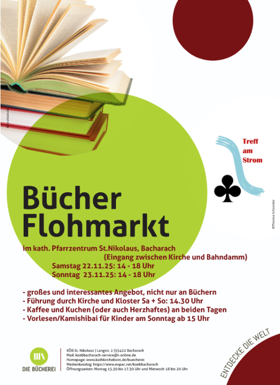 Plakat Bücherflohmarkt 2025