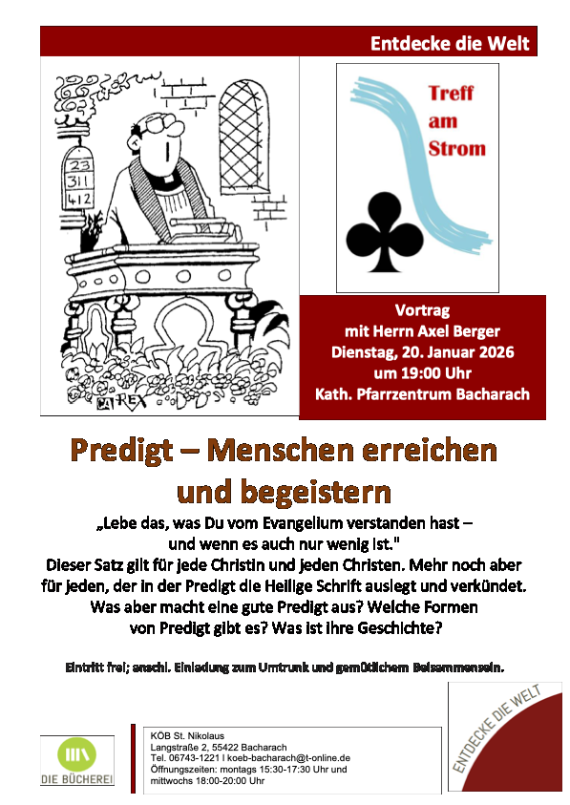 Plakat Vortrag Axel Berger