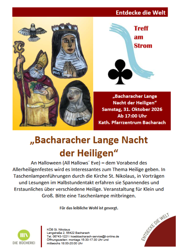 Plakat Bacharacher Lange Nacht der Heiligen 2026