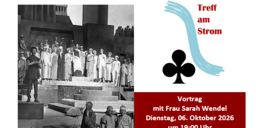 Plakat Vortrag 'Schillernde Zwanziger: Theaterleben zwischen Provinz und Avantgarde'