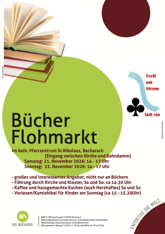 Plakat Bücherflohmarkt 2026