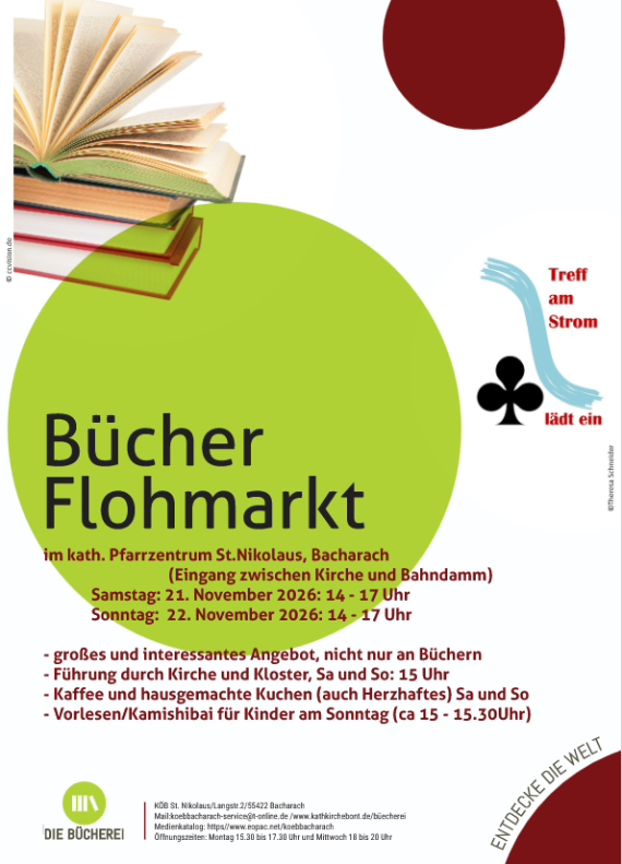 Plakat Bücherflohmarkt 2026